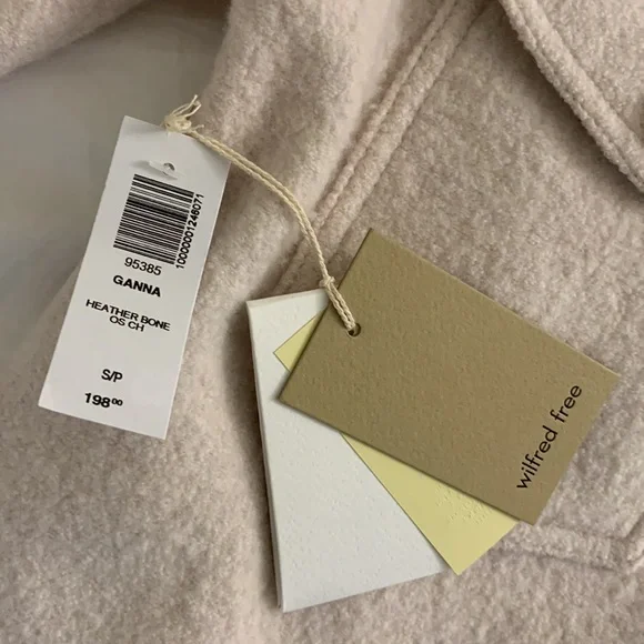 Aritzia Ganna Shirt Jacket Heather Bone - Picture 5 of 6
